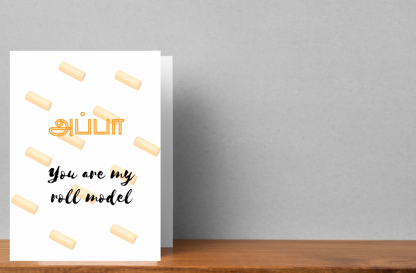 Funny Tamil Card | You are my roll model Card | Appa Card | A6 card | Tamil Greeting card