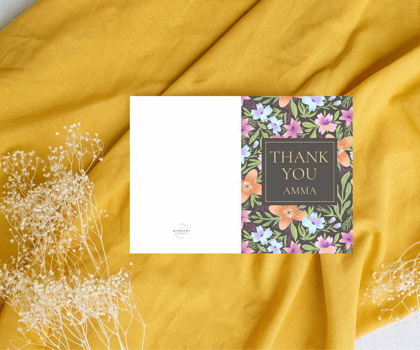 Thank you Amma| Thank you Mum | A6 card | Tamil Greeting card