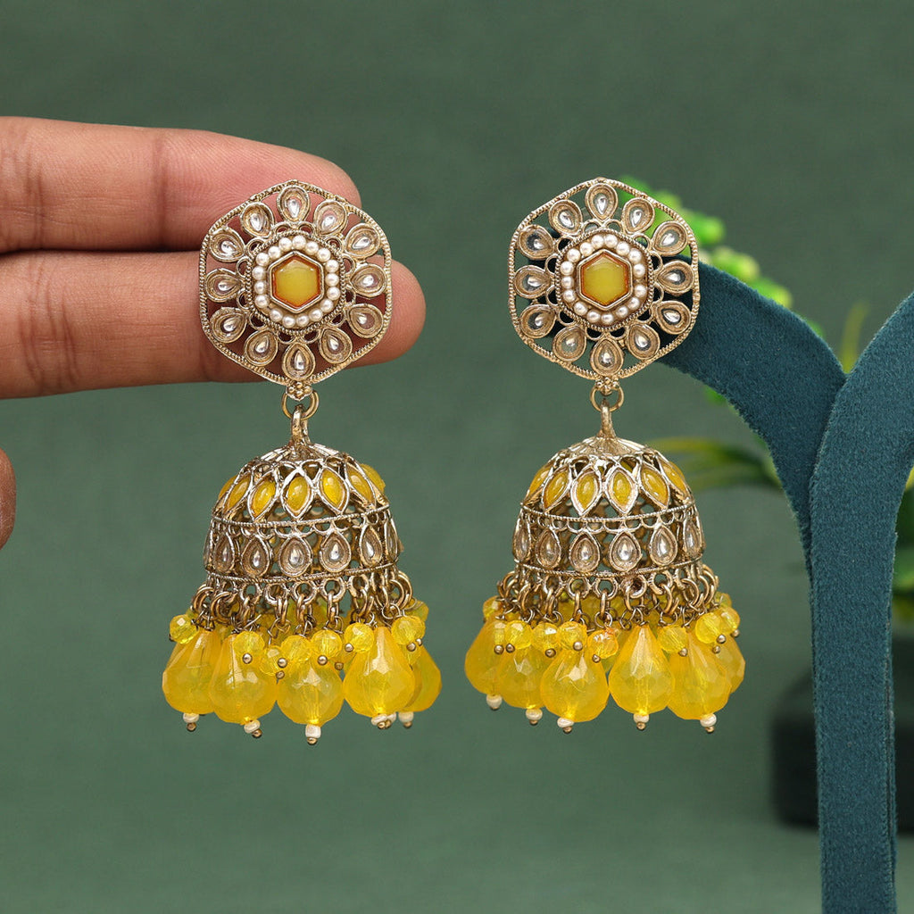 HEERA: YELLOW STATEMENT JHUMKA