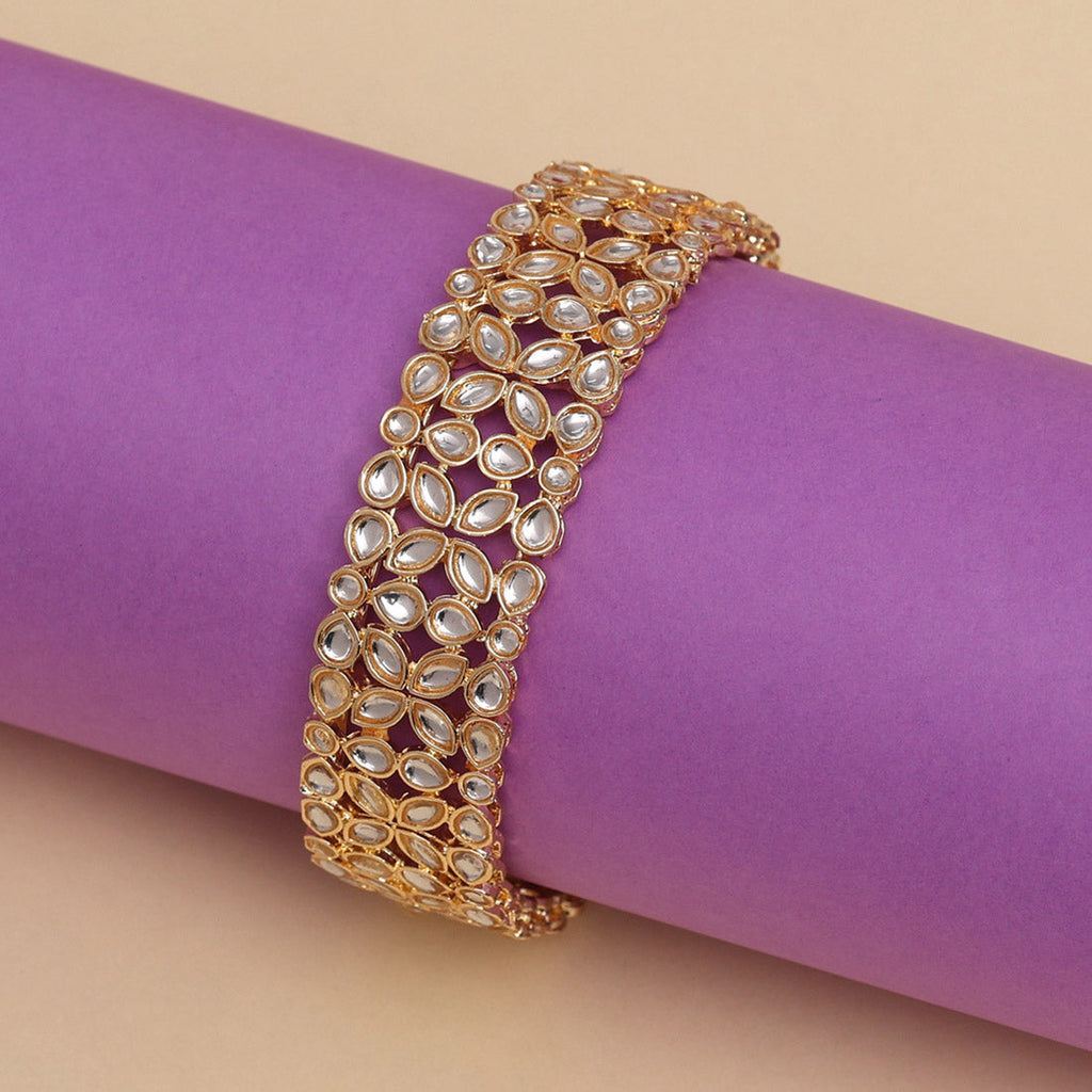 HEERA: KUNDAN ONE SIZE BANGLE