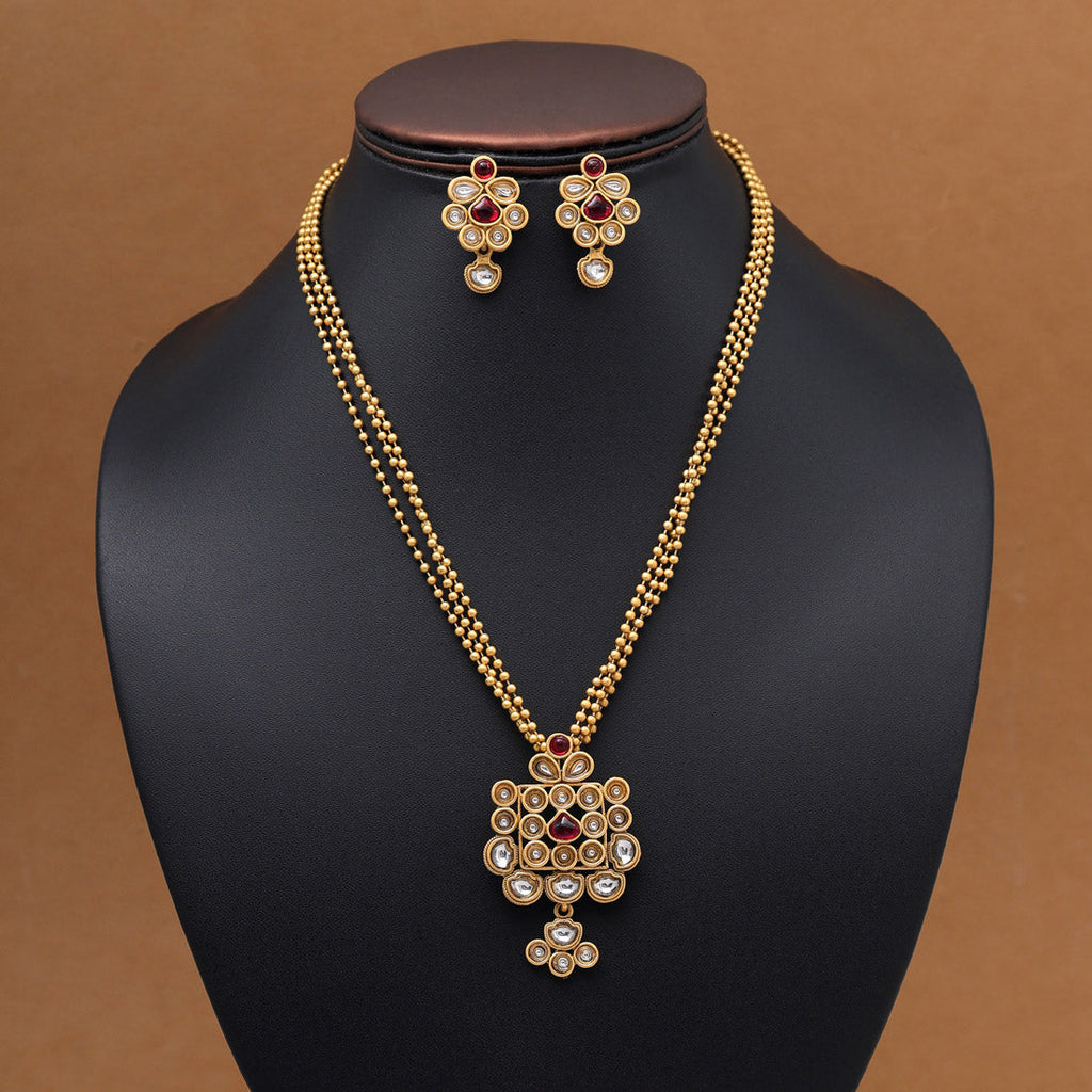 HEERA: RUBY NECKLACE SET
