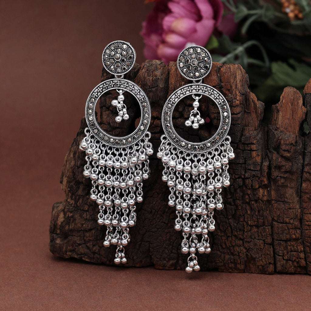 HEERA: OXIDISED EARRINGS