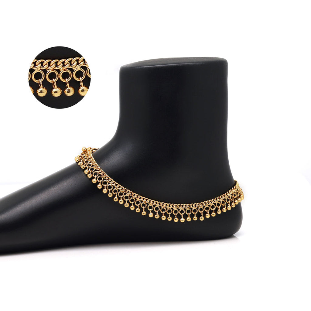 GOLD BEAD ANKLET