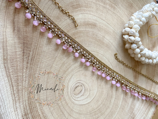 PINK PEARL WAIST CHAIN