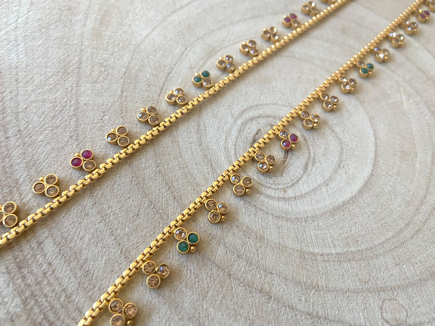 RUBY GREEN WAIST CHAIN