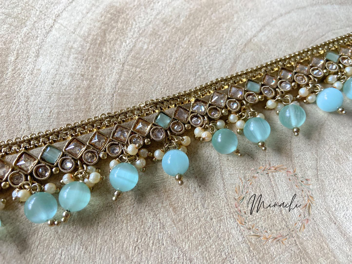 SKY BLUE WAIST CHAIN
