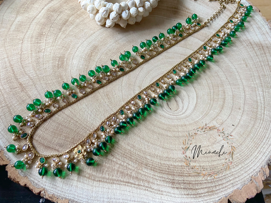GREEN PEARL WAIST CHAIN