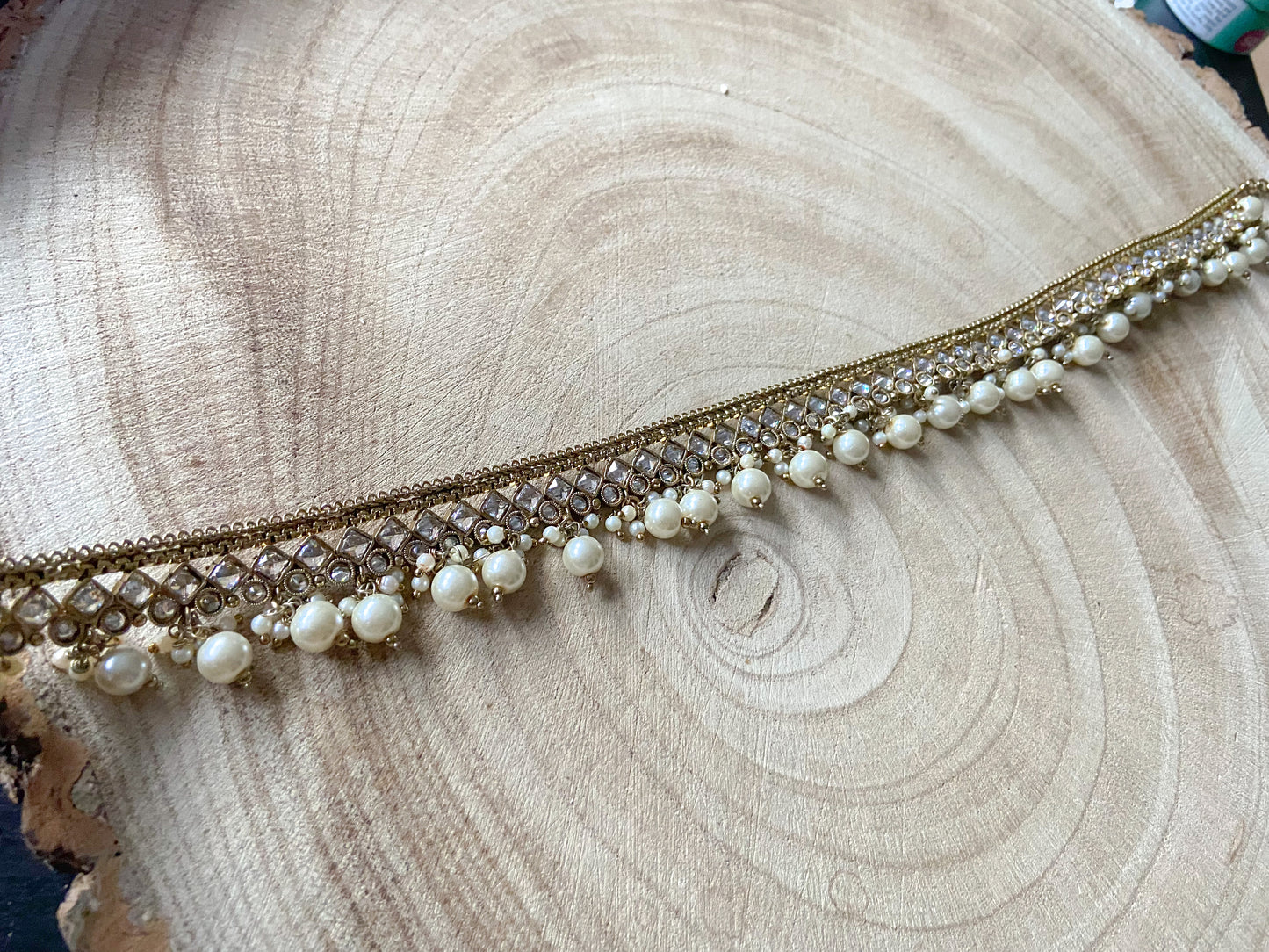 WHITE PEARL WAIST CHAIN