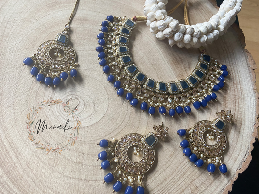 BLUE NECKLACE SET
