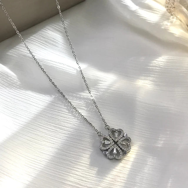 CLOVER HEART CHAIN (SILVER, GOLD AND ROSE GOLD)