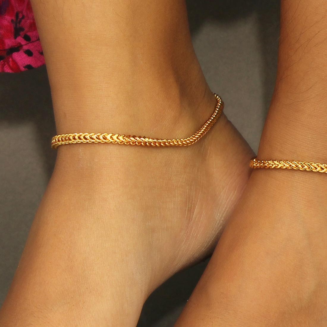 SIMPLE GOLD PLATED ANKLET