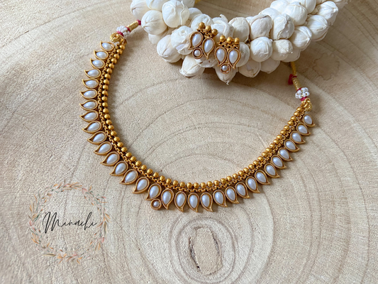 PEARL MANGO NECKLACE SET