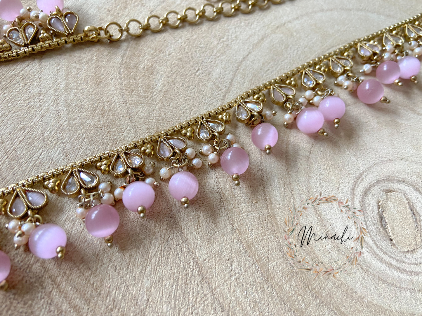 PINK PEARL WAIST CHAIN