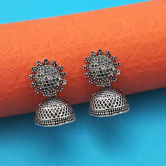 SILVER JHUMKA EARRINGS