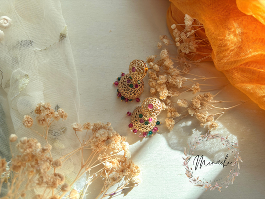 RUBY GREEN JHUMKA