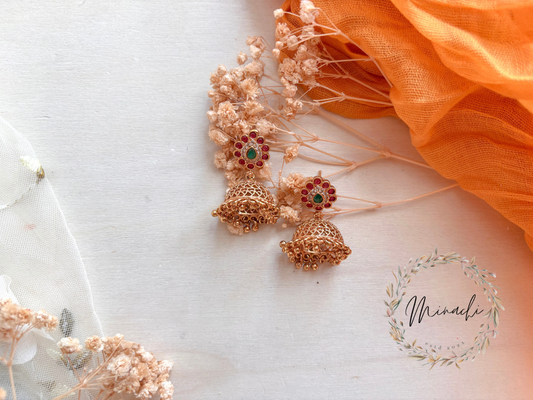 RUBY GREEN JHUMKA