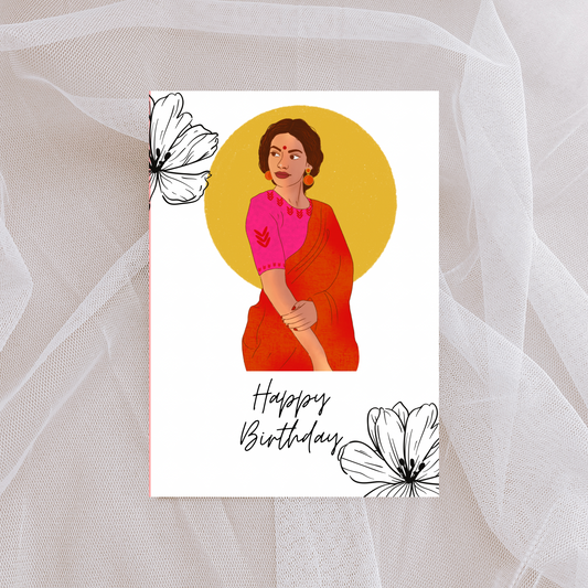Happy Birthday | Best Friends | Saree Girl | Greeting Cards | Cousin | Sister | Amma