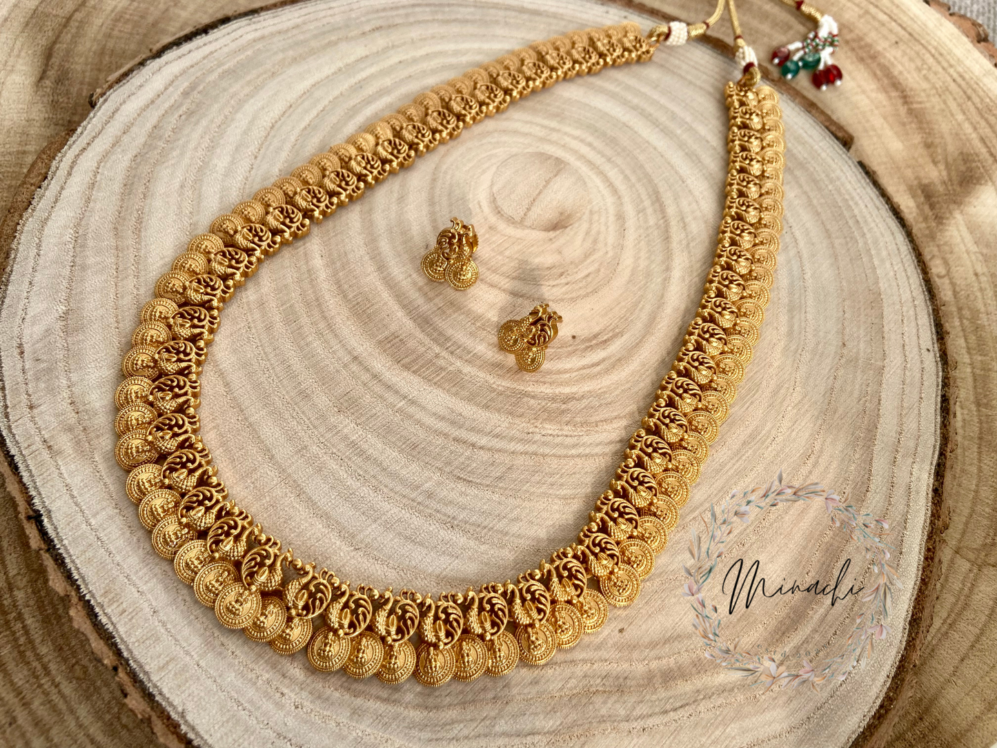 GOLDEN LONG NECKLACE SET