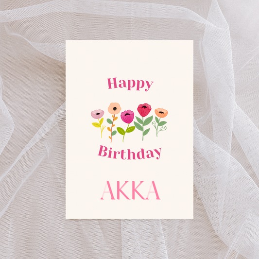 Happy Birthday Akka | A6 card | Tamil Greeting card | Happy Birthday Sister