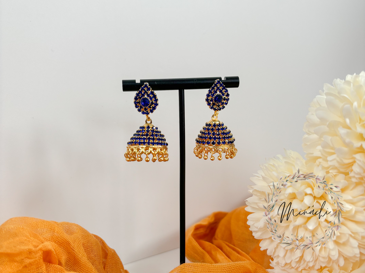 GOLD TONE JHUMKA (MULTIPLE COLOURS)