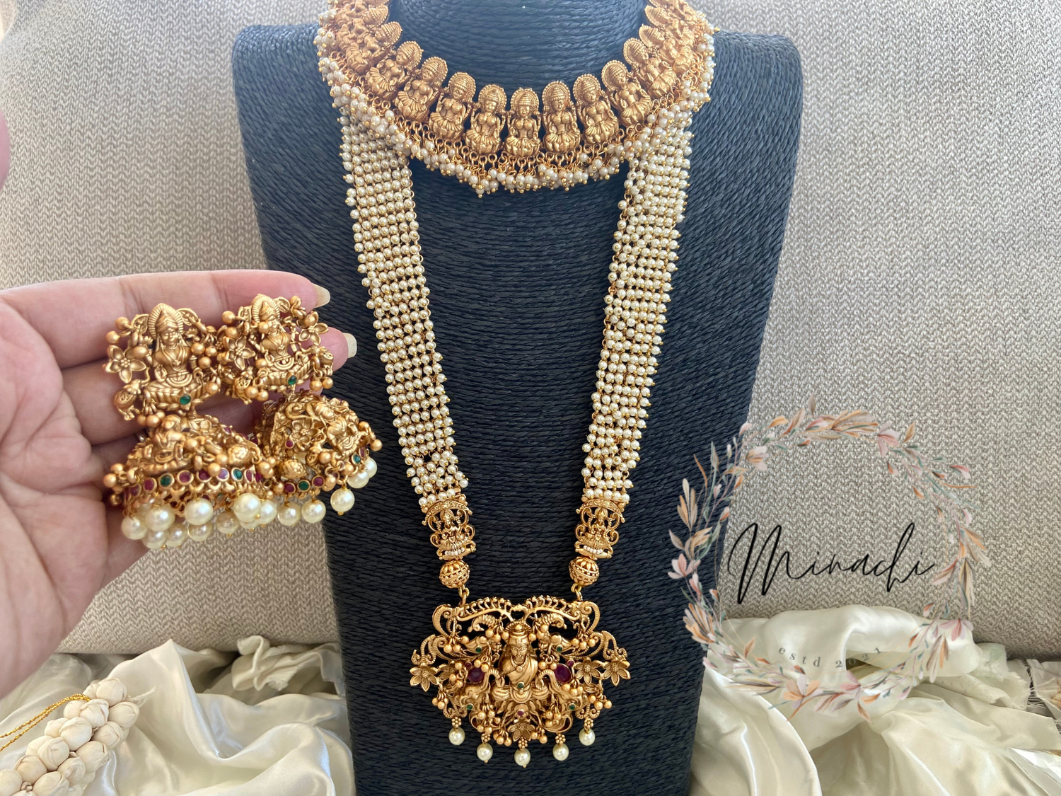 Abharan jewellers 2025 pearl collection