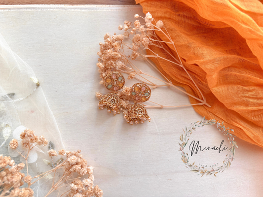 WHITE FLOWER JHUMKA