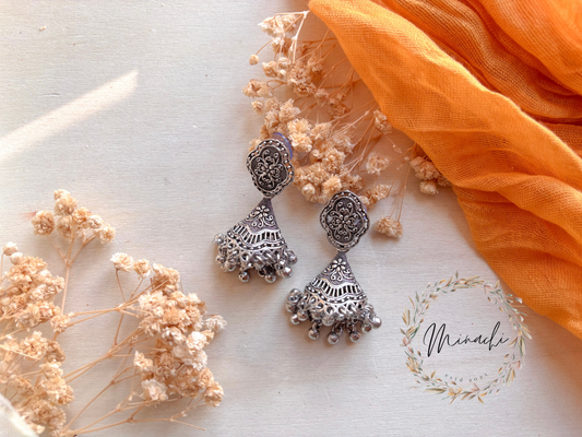 OXIDISED JHUMKA
