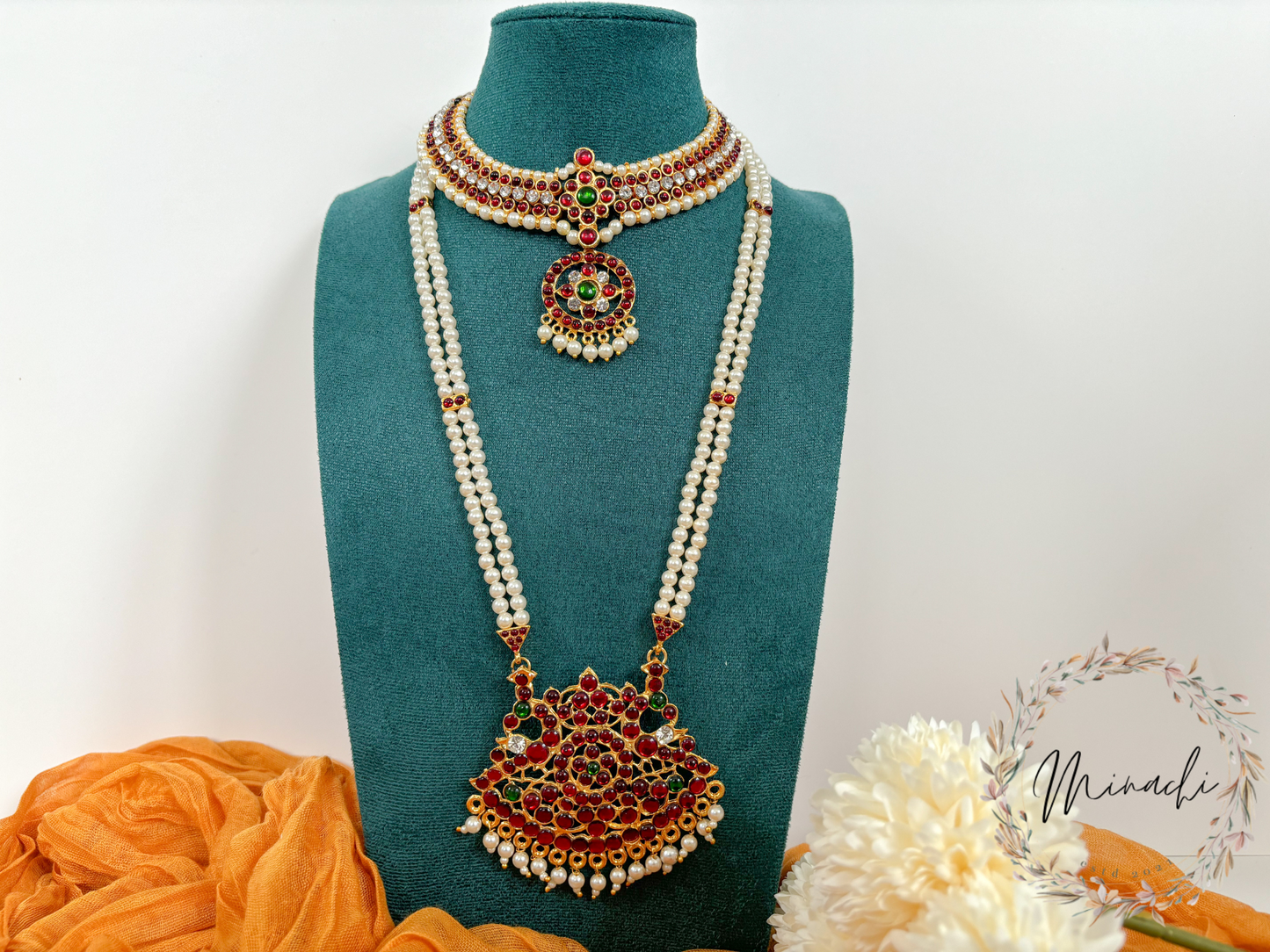 OLG- RUBY GREEN NECKLACE SET