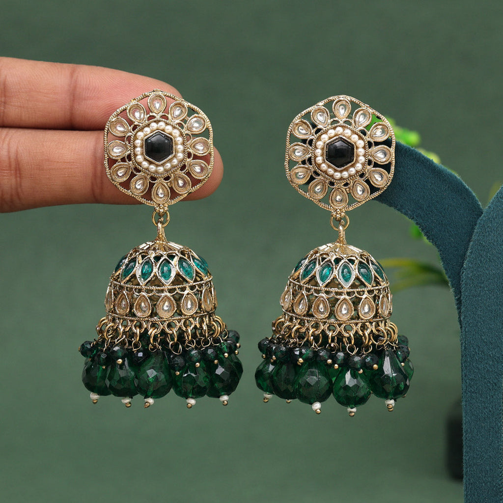 HEERA:  GREEN STATEMENT JHUMKA