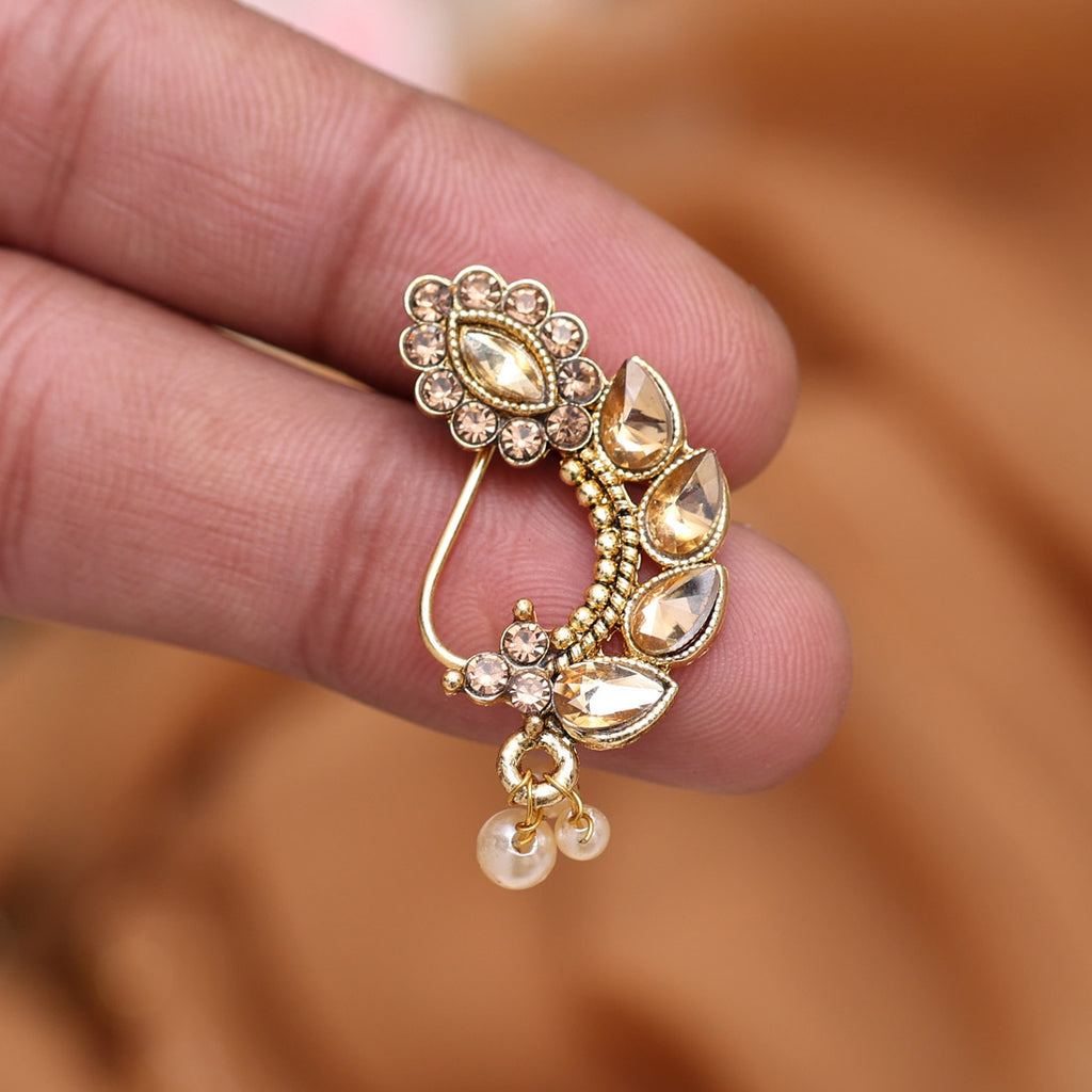 HEERA: PEARL NOSE RING