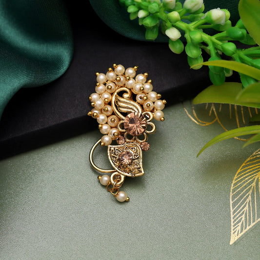 HEERA: PEARL NOSE RING