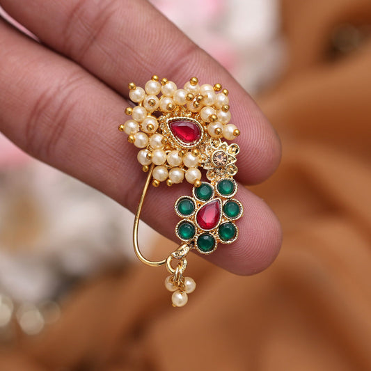 HEERA: PEARL NOSE RING