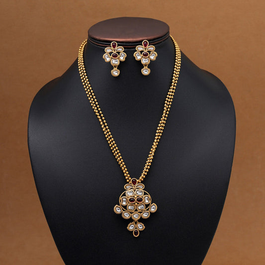 HEERA: RUBY NECKLACE SET