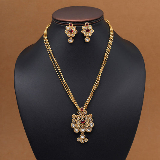 HEERA: RUBY NECKLACE SET