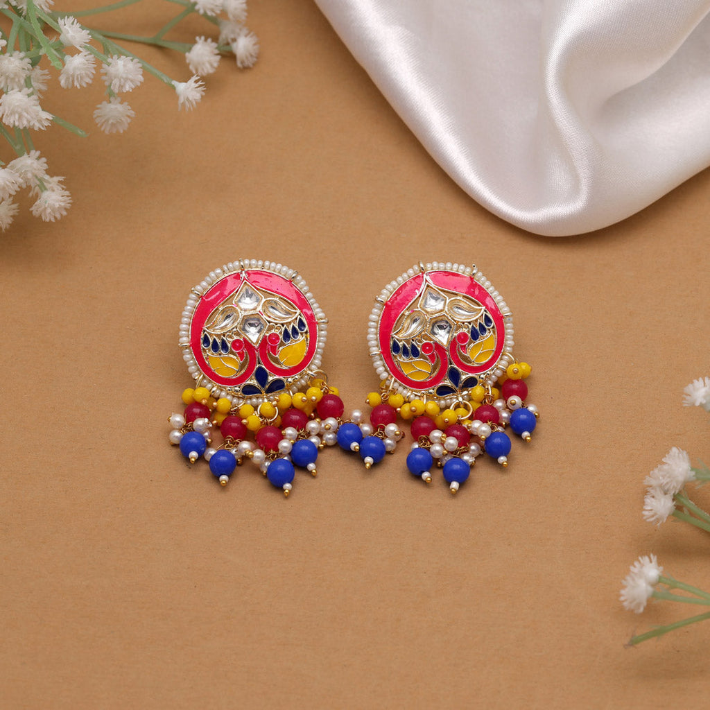 HEERA: MEENAKARI EARRINGS