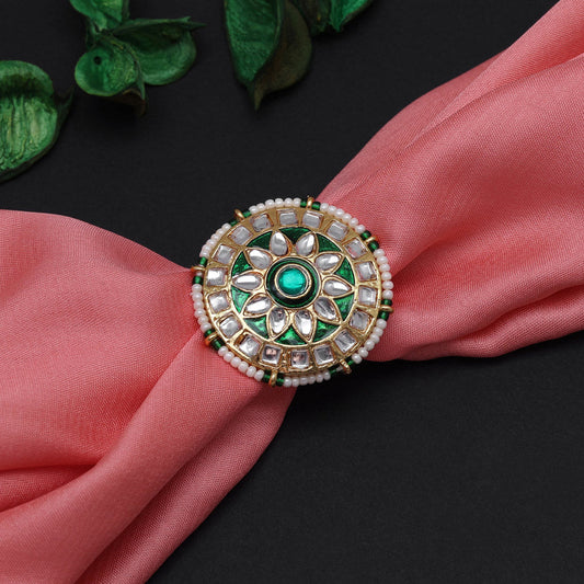 KUNDAN GREEN RING