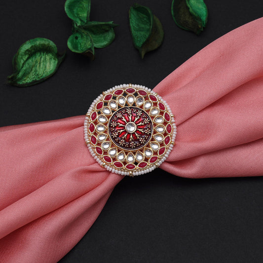 KUNDAN RUBY RING