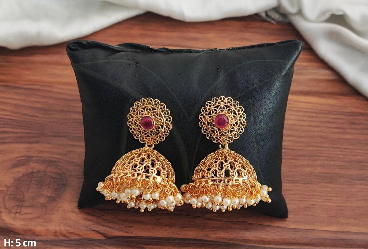 RUBY HIGH GOLD JHUMKA