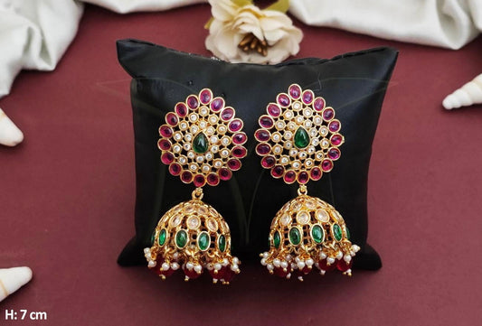 RUBY GREEN JHUMKA