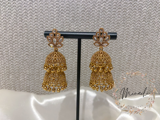 TRANSPARENT YELLOW JHUMKA