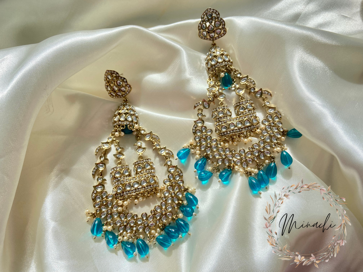 BLUE DANGLER EARRINGS