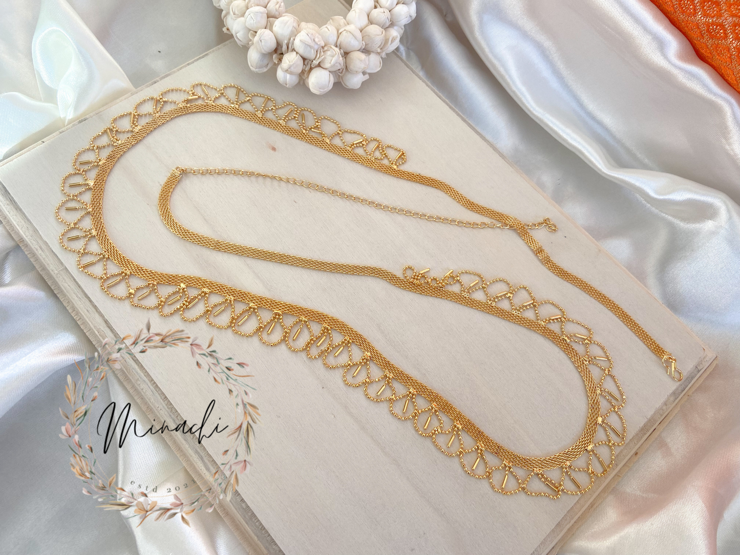 ANJALI: GOLDEN DROP WAIST CHAIN