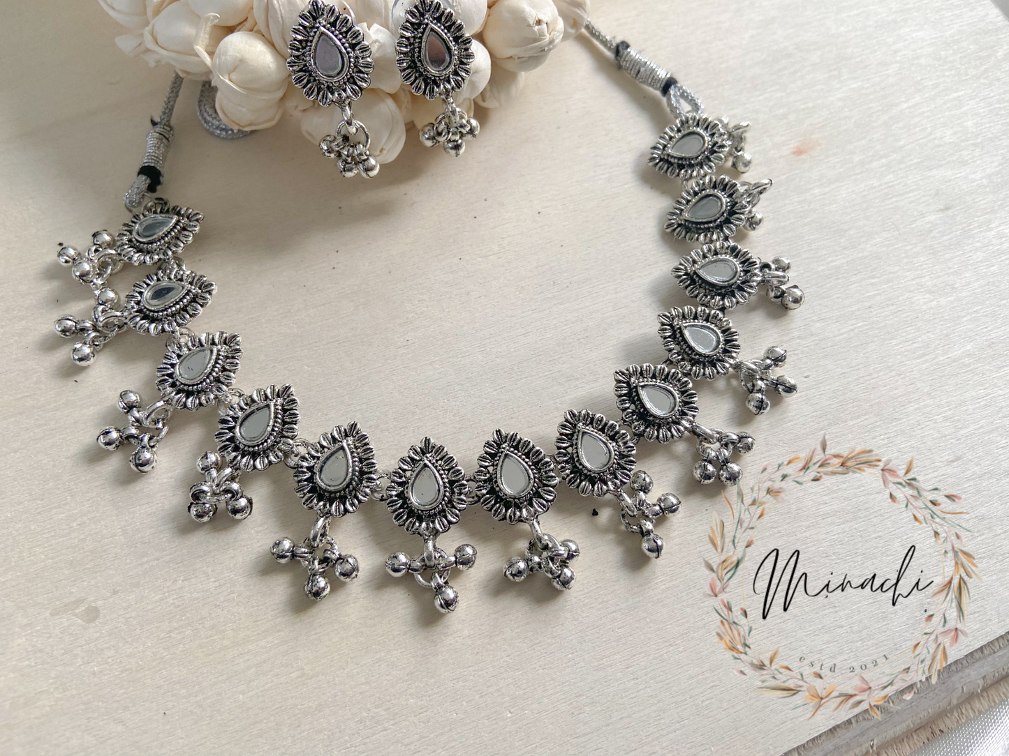 OXIDISED NECKLACE SET