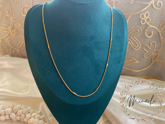 GOLD PLATED CHAIN MALA