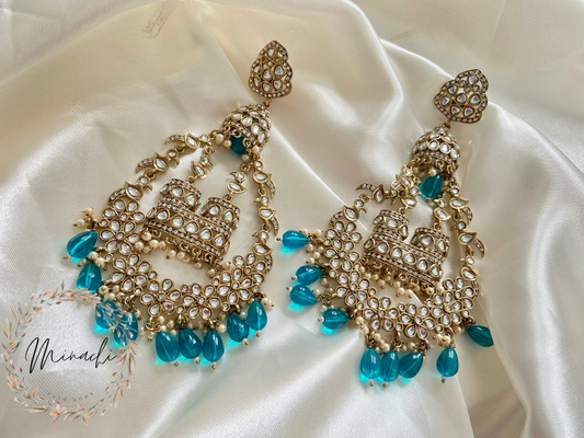 BLUE DANGLER EARRINGS