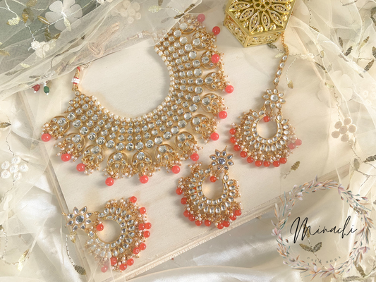 ORANGE NECKLACE SET