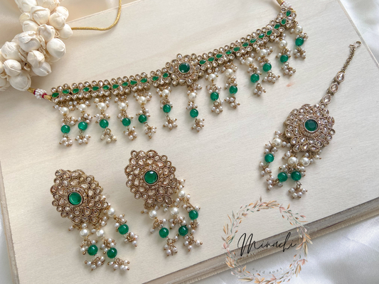 GREEN CHOKER  SET