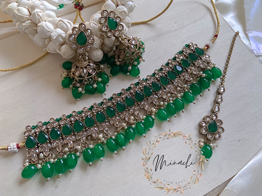 GREEN CHOKER  SET