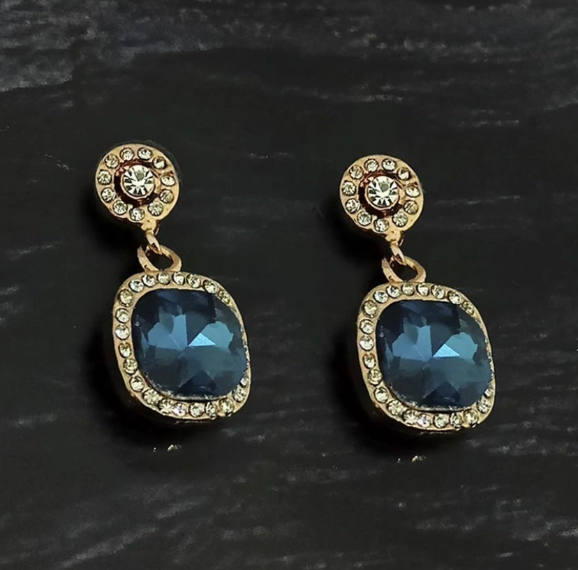 BLUE DROP EARRINGS