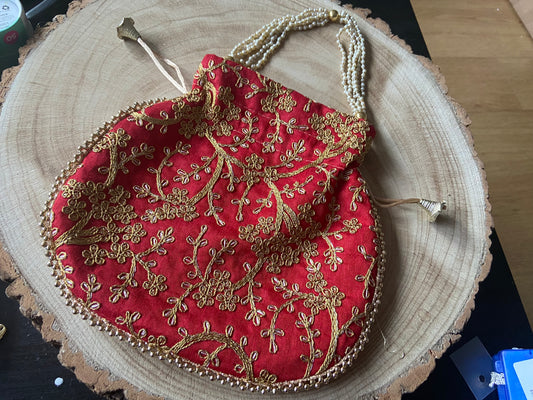 RED POTLI BAG